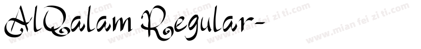 AlQalam Regular字体转换